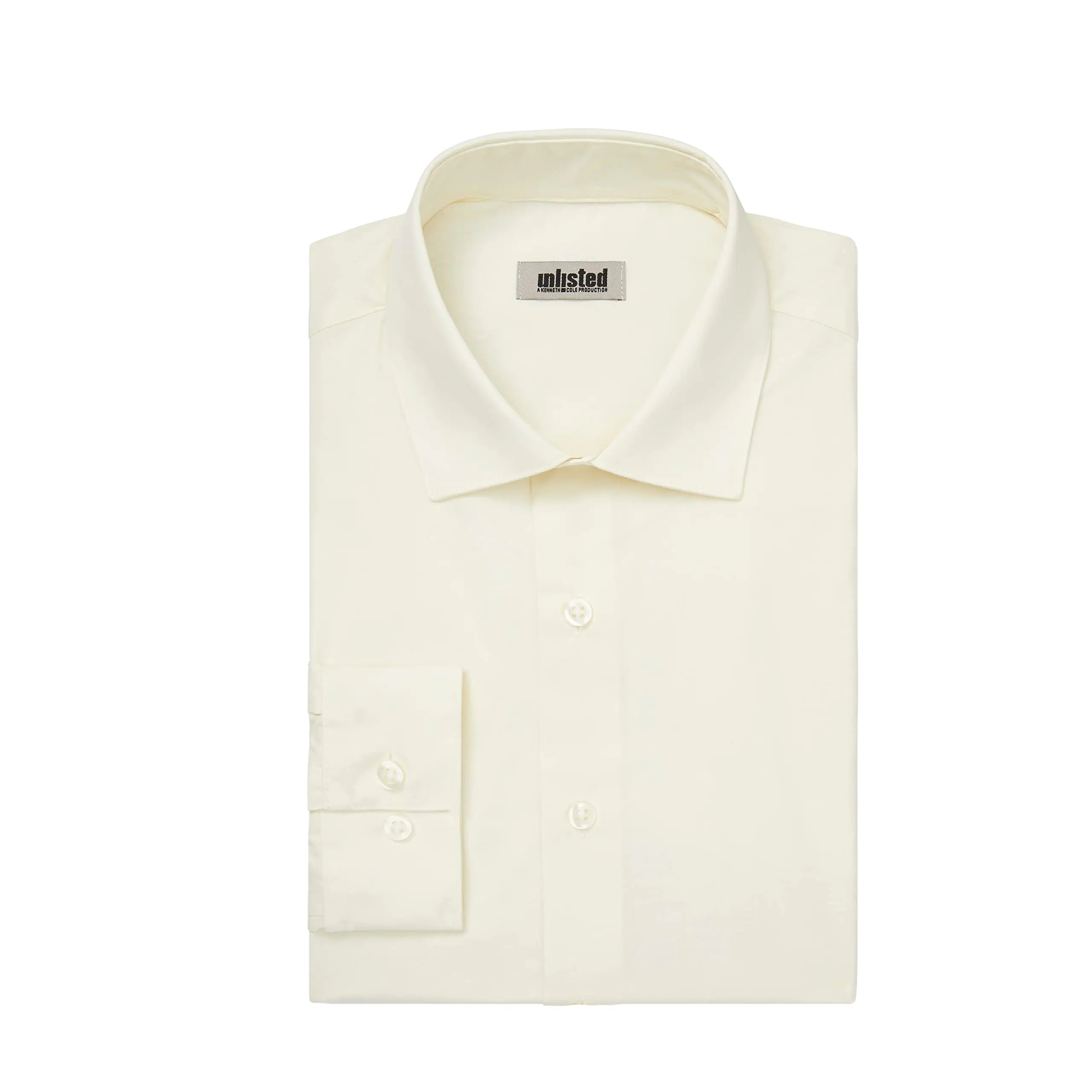 Chemise habillée pour homme NON RÉPERTORIÉE, coupe slim, couleur unie, col 18