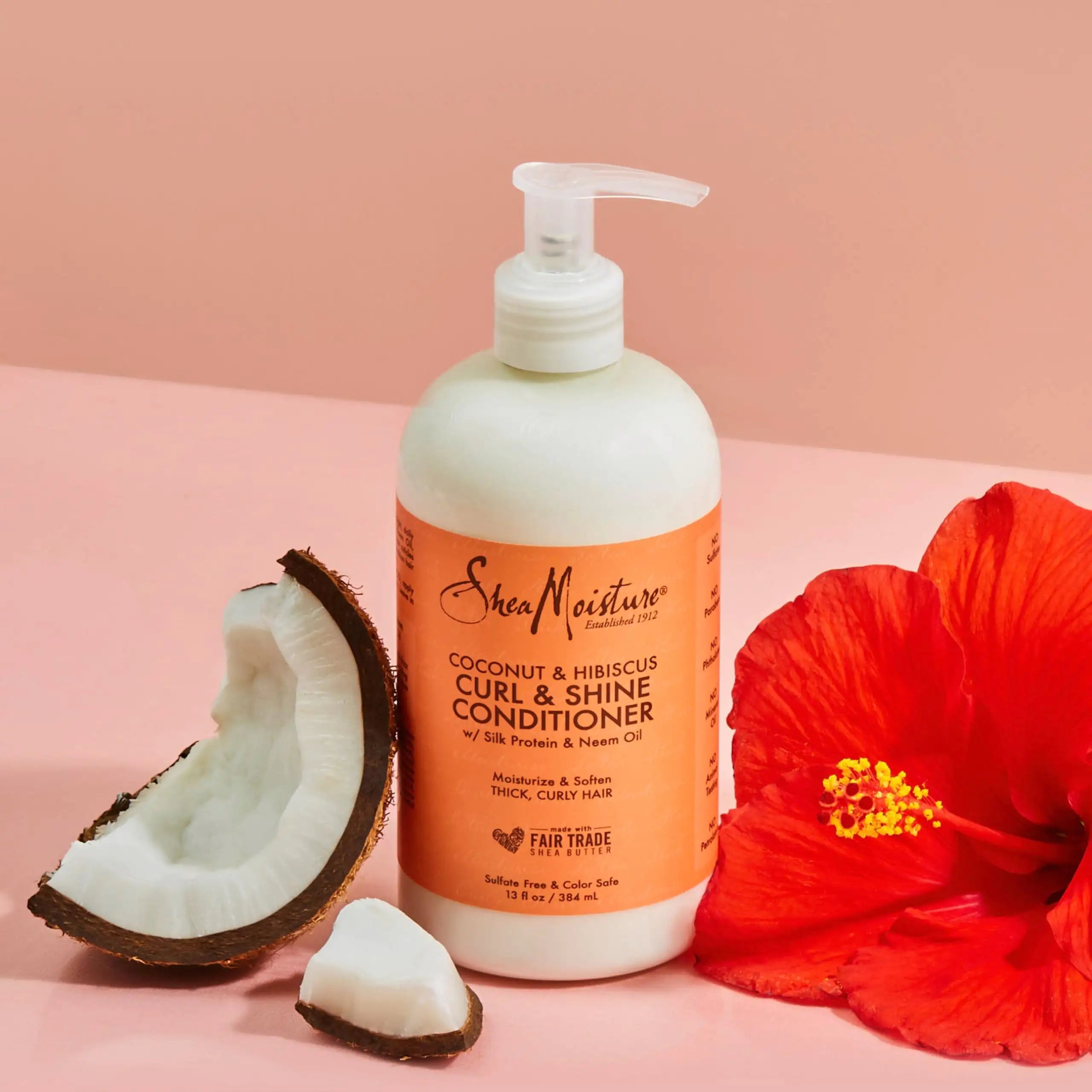 SheaMoisture Curl & Shine Conditioner - Coconut & Hibiscus for Thick, Curly Hair (13 oz) - Vivareflex Online