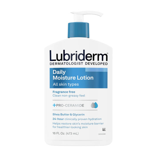 Lubriderm Fragrance-Free Daily Moisture Lotion + Pro-Ceramide Face - For All Skin Type