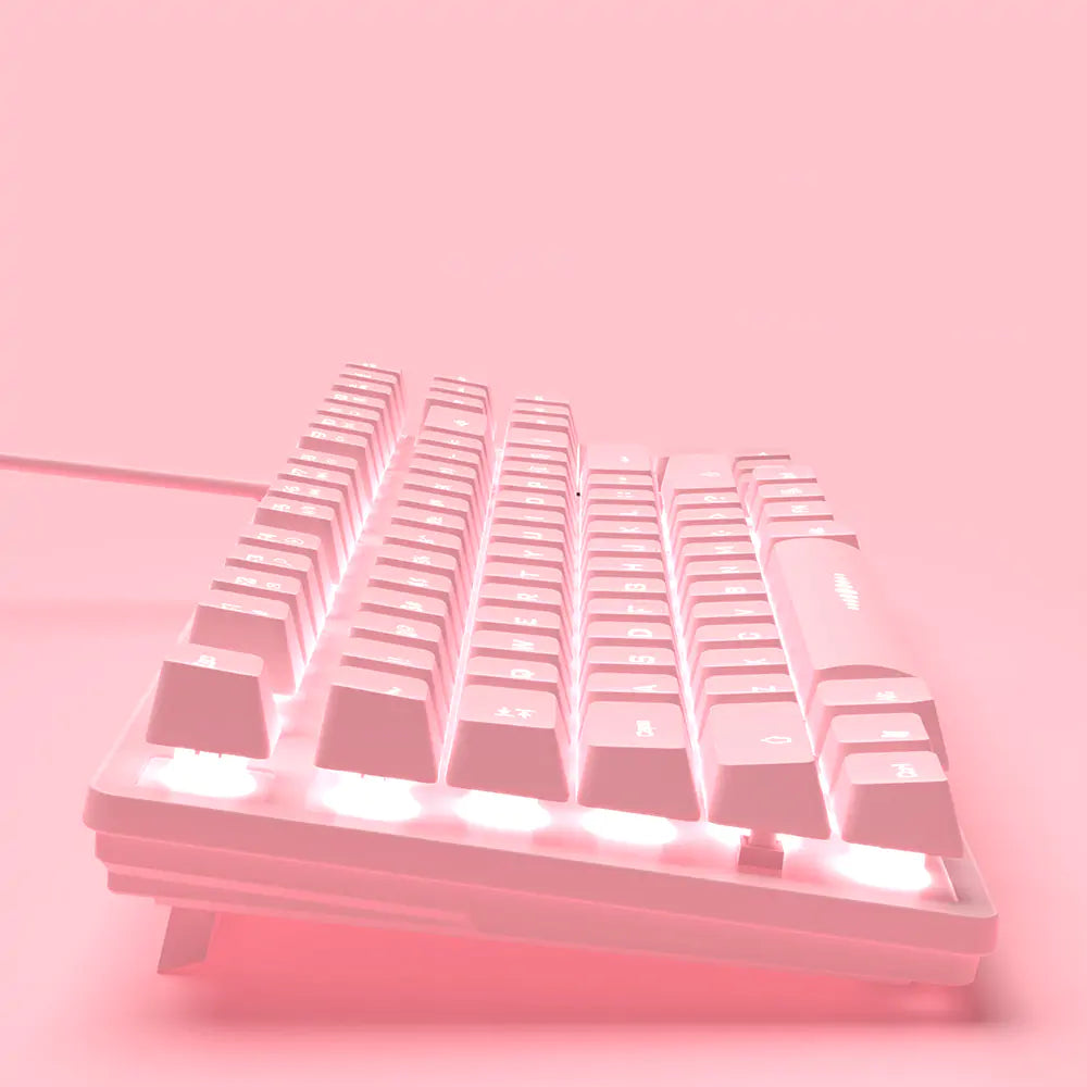 Cute Pink Wired Keyboard and Mouse Set - Vivareflex Online