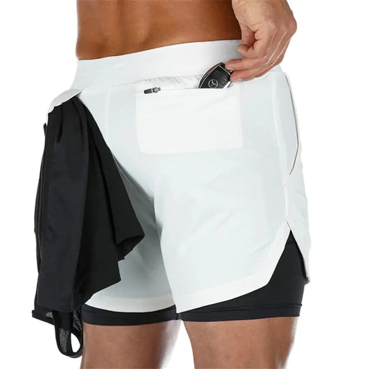 Men's Sport Shorts | Double-Deck Design & Breathable Polyester Material