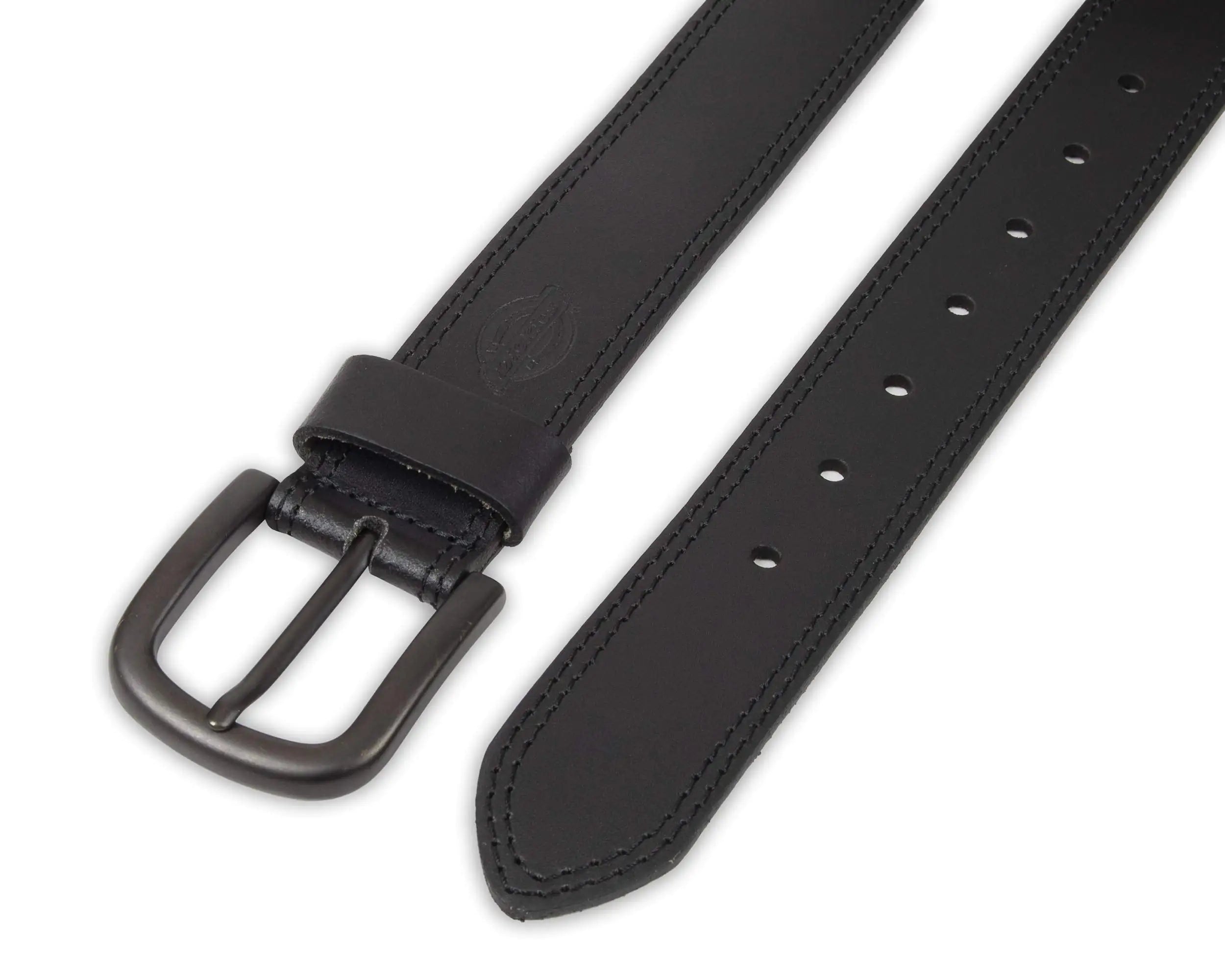 Dickies Men's Casual Leather Belt 56 Black - Vivareflex Online