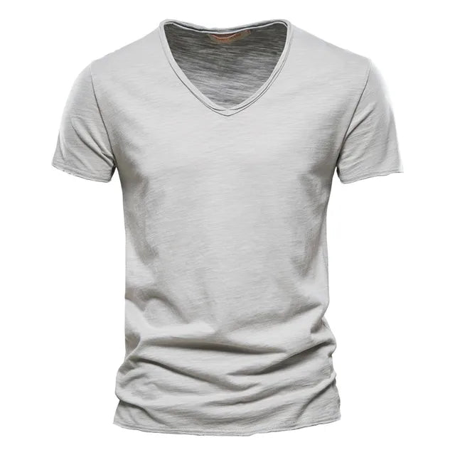 Classic V-Neck Cotton T-Shirt For Men Vivareflex Online