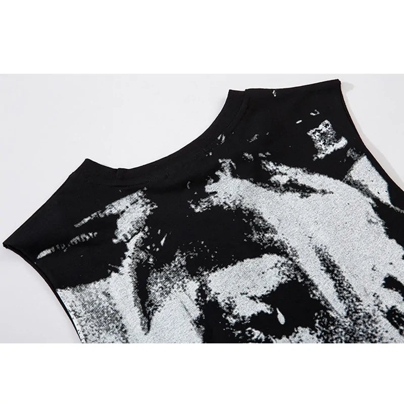 Men Horror Portrait Tank Top Vivareflex Online