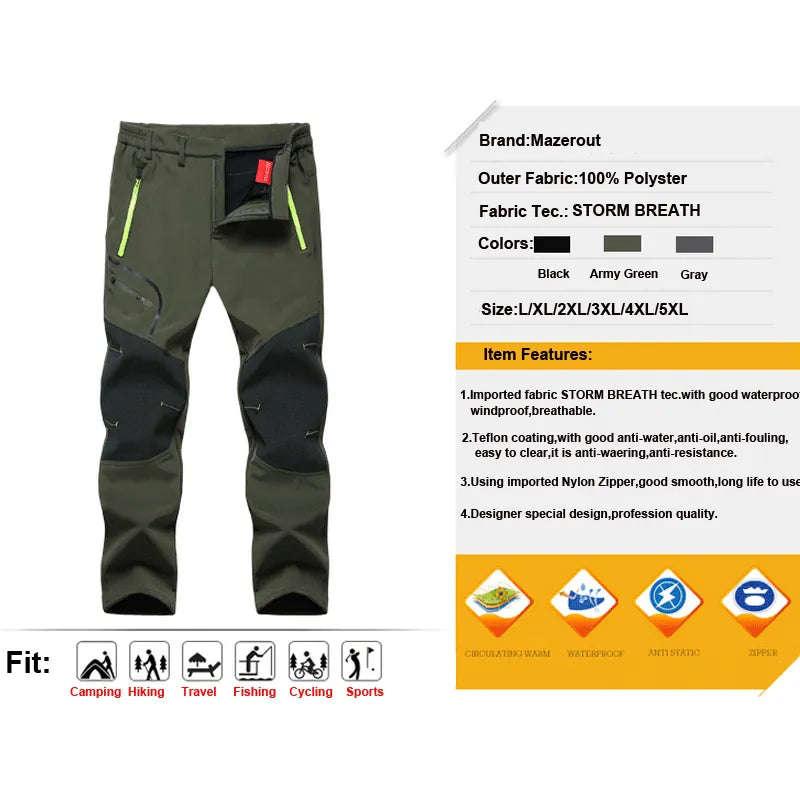 Men Oversized Winter Outdoor Pants Vivareflex Online