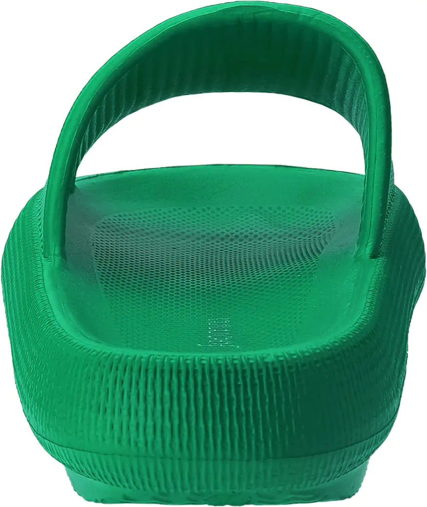 Sandalias de baño Joomra con almohada para mujer y hombre, antideslizantes, de secado rápido, con suela gruesa, para ducha, talla 10,5 a 11,5 para mujer y 9 a 10 para hombre, color verde 