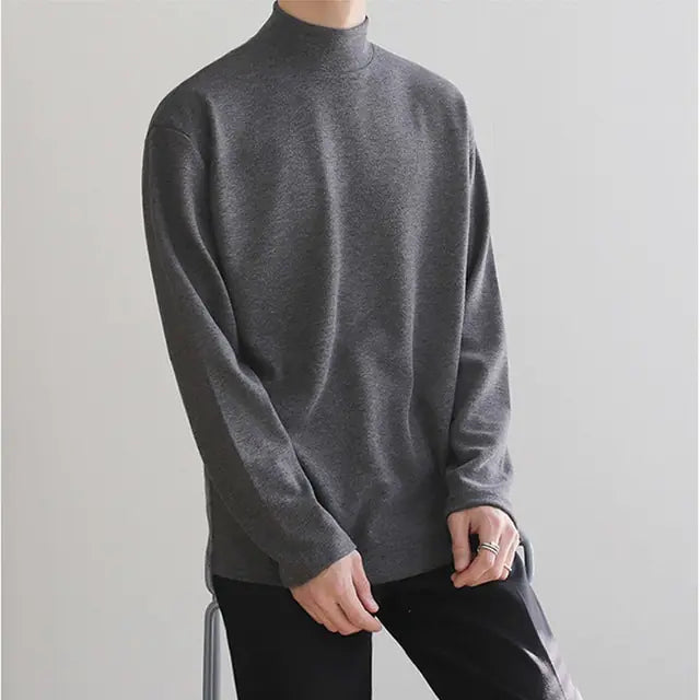 Casual Velvet Turtleneck Men Loose Sweater Vivareflex Online