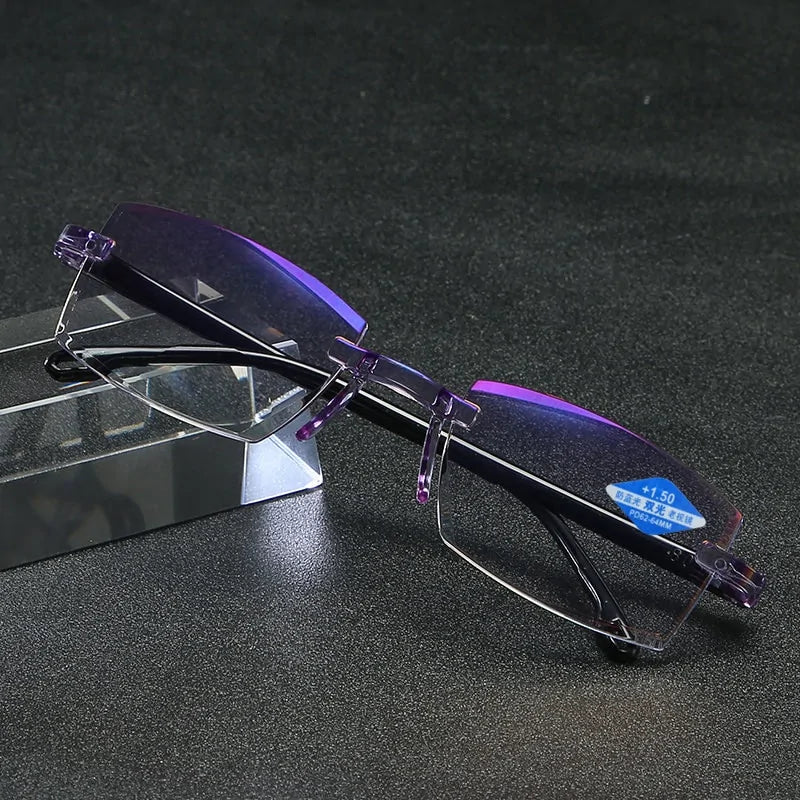 Ahora Rimless Anti Blue Ray Reading Glasses for Men and Women +1.0 1.5 2.0 2.5 Vivareflex Online