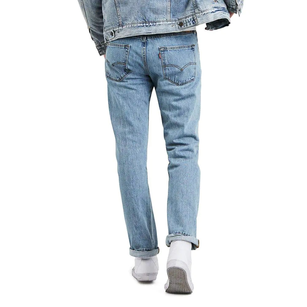 Jeans Levi's 501 Original Fit para hombre (también disponibles en tallas grandes y altas) Estándar 38 W x 36 L Lavado a la piedra claro 