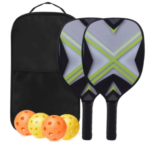 El juego de paletas de pickleball incluye 4 pelotas