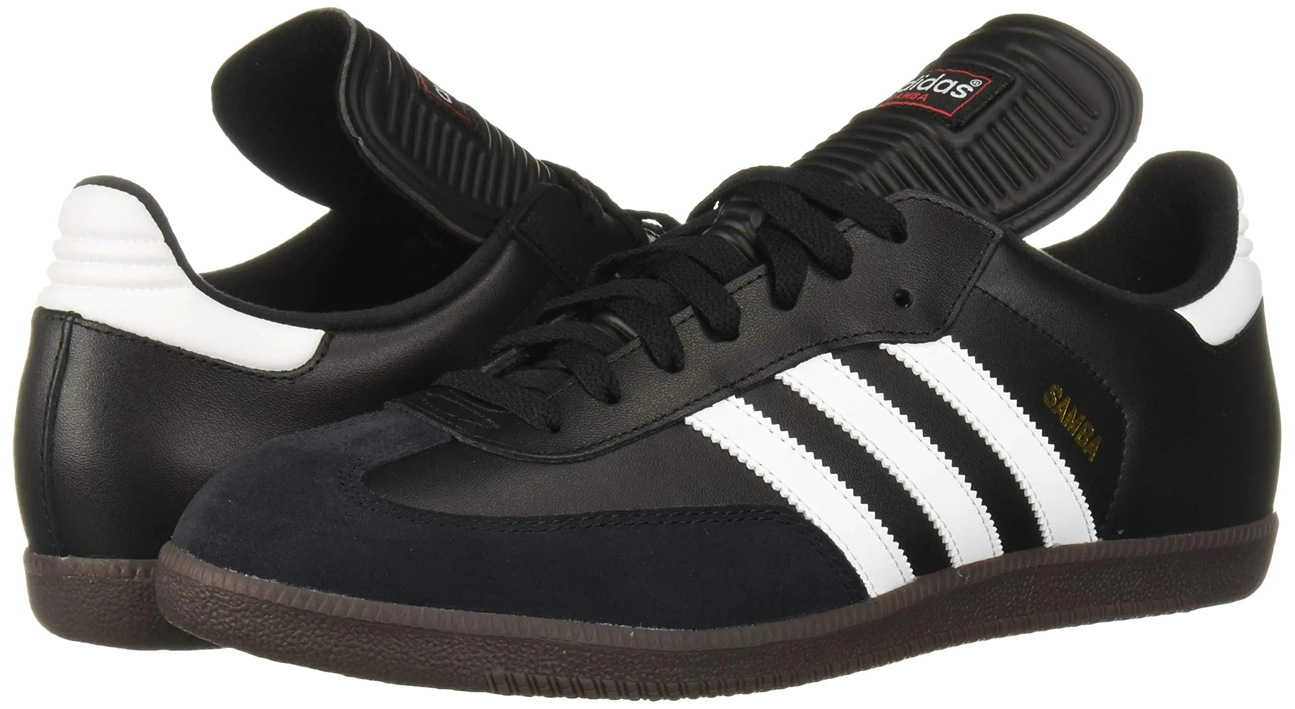 Zapatillas de fútbol adidas Samba Classic 6.5 para hombre, color negro, blanco y negro 