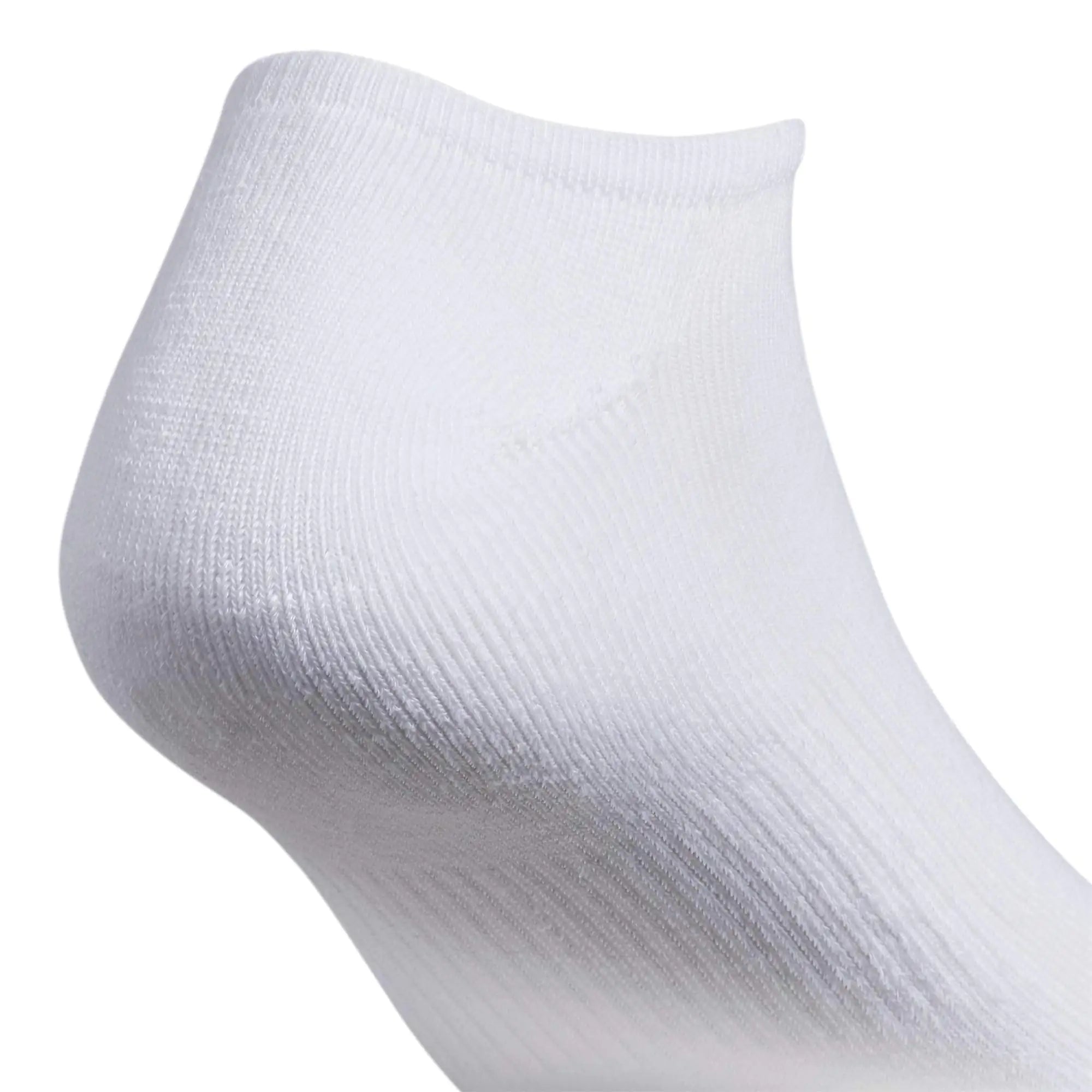 adidas Women's Athletic Cushioned No Show Socks (6-Pair) Low Profile Look with Arch Compression for a Secure Fit Medium White/Black/White