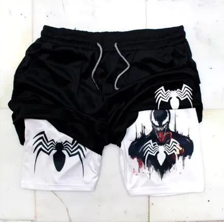 Marvel Spider-Man Venom Gym Shorts Men Fitness Vivareflex Online