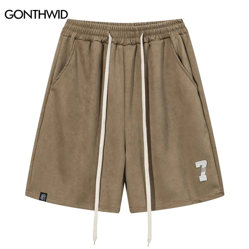 Harajuku Suede Shorts for Men Vivareflex Online