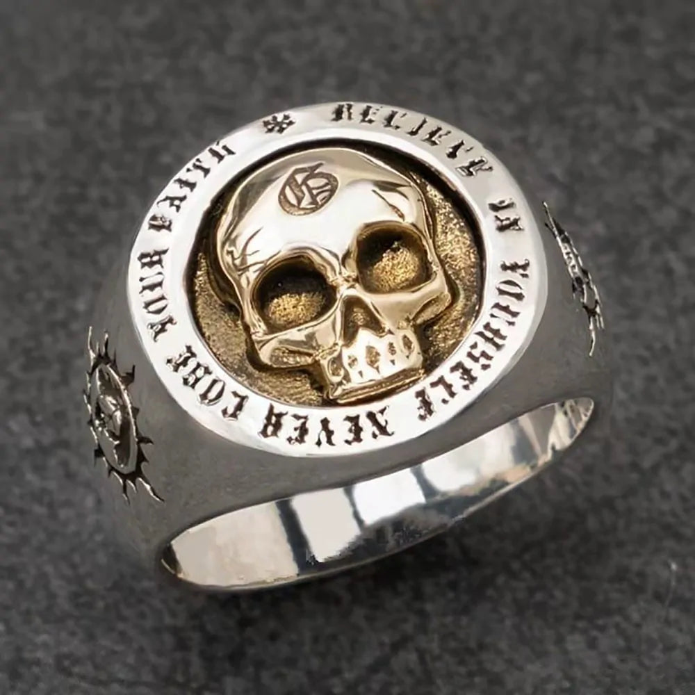 Vintage Skull Rings for Men: Domineering Hip-hop Punk Rock Jewelry Vivareflex Online