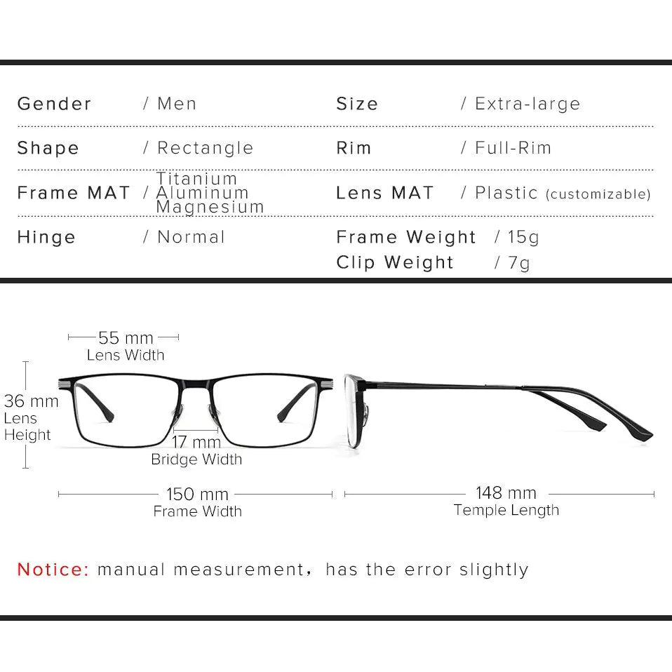 Glasses For Men Pure Titanium Frame Vivareflex Online