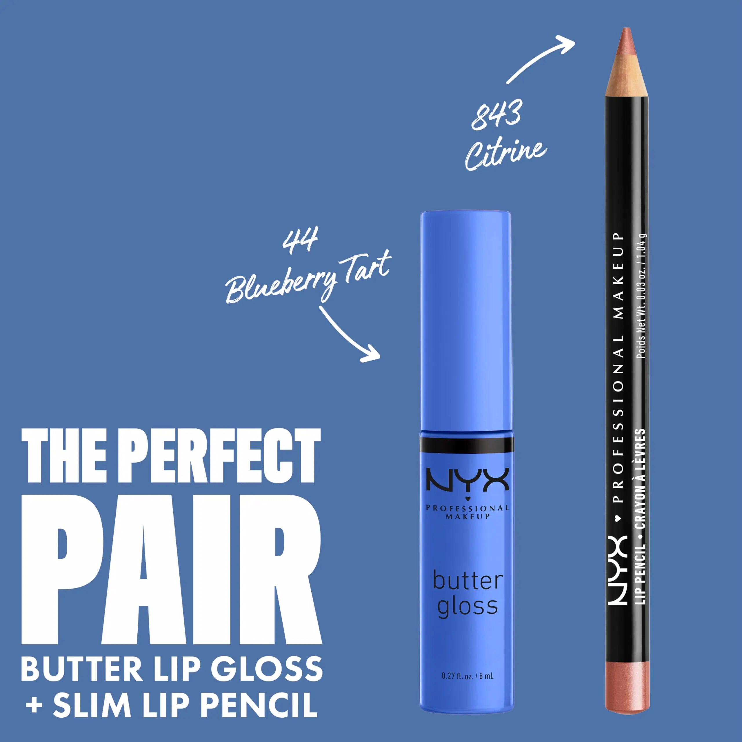 NYX PROFESSIONAL MAKEUP Butter Gloss, Non-Sticky Lip Gloss - Blueberry Tart - Vivareflex Online