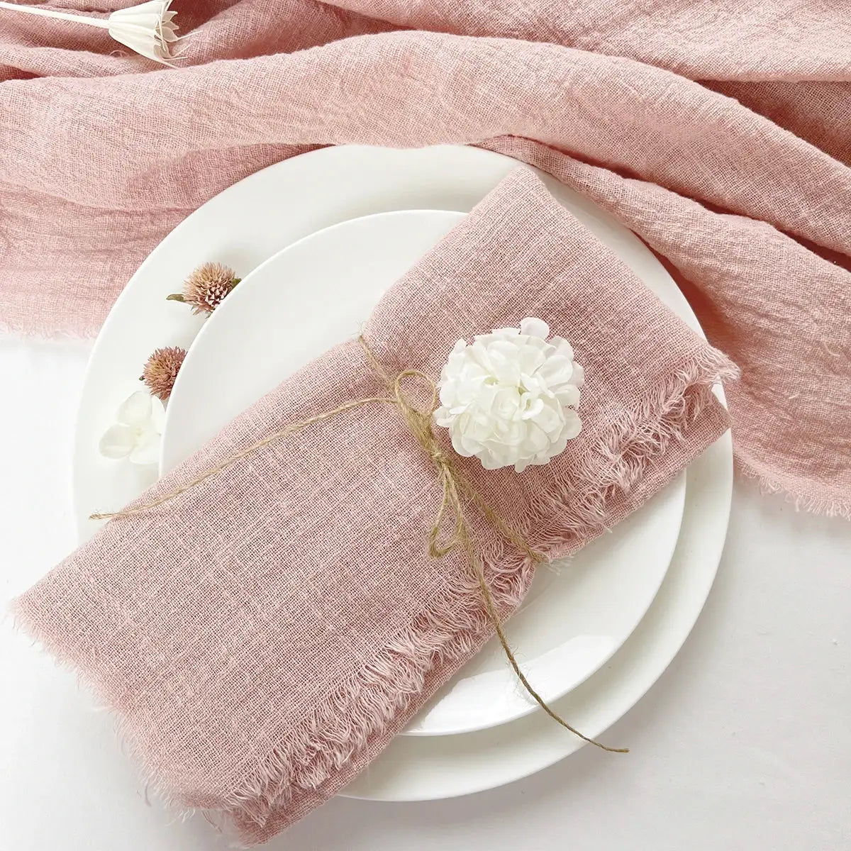 Pink Gauze Cotton Napkin - Vivareflex Online