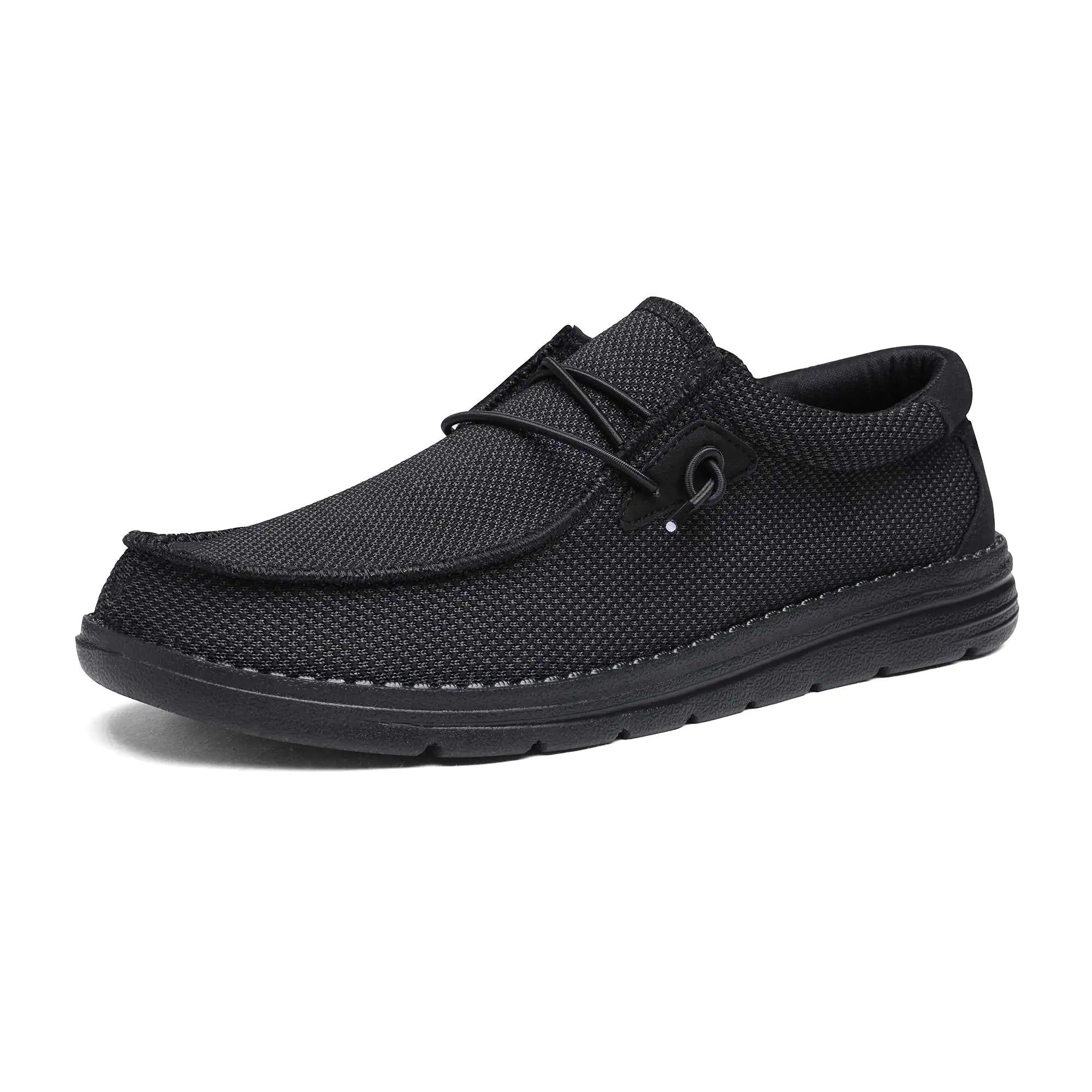 Mocassins décontractés à enfiler pour hommes Bruno Marc Chaussures extensibles 1.0 7.5 Noir