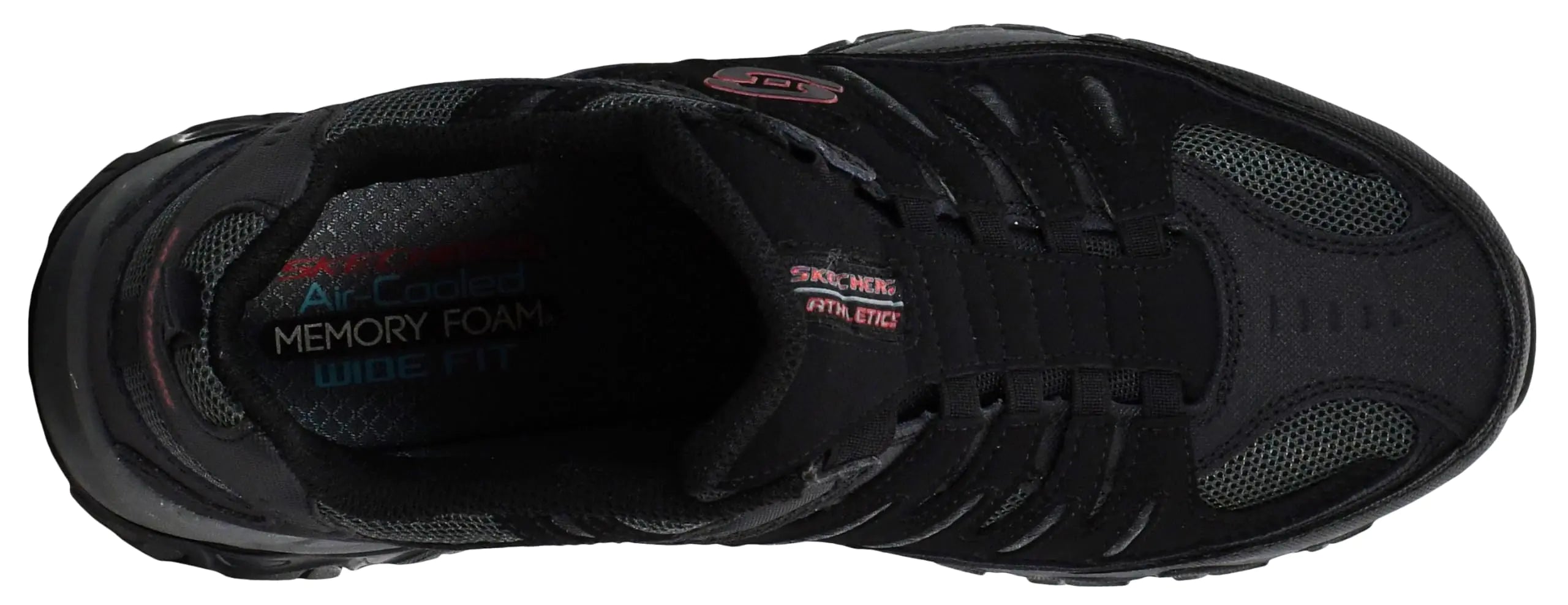 Skechers Afterburn M fit Wonted 9 X-Wide para hombre, negro/carbón 