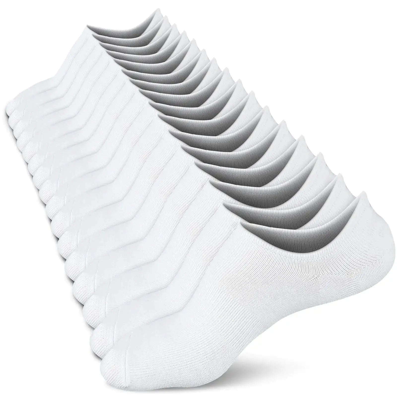 wernies No Show Socks Women Low Socks Non Slip Flat Boat Line 4/8 Pairs 8-11 8 Pairs_black_002 - Vivareflex Online