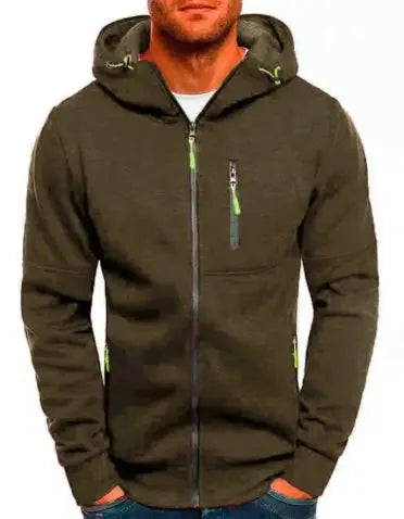 Men's Fleece Color Hoodie Zip Front Hooded Sweatshirt Vivareflex Online