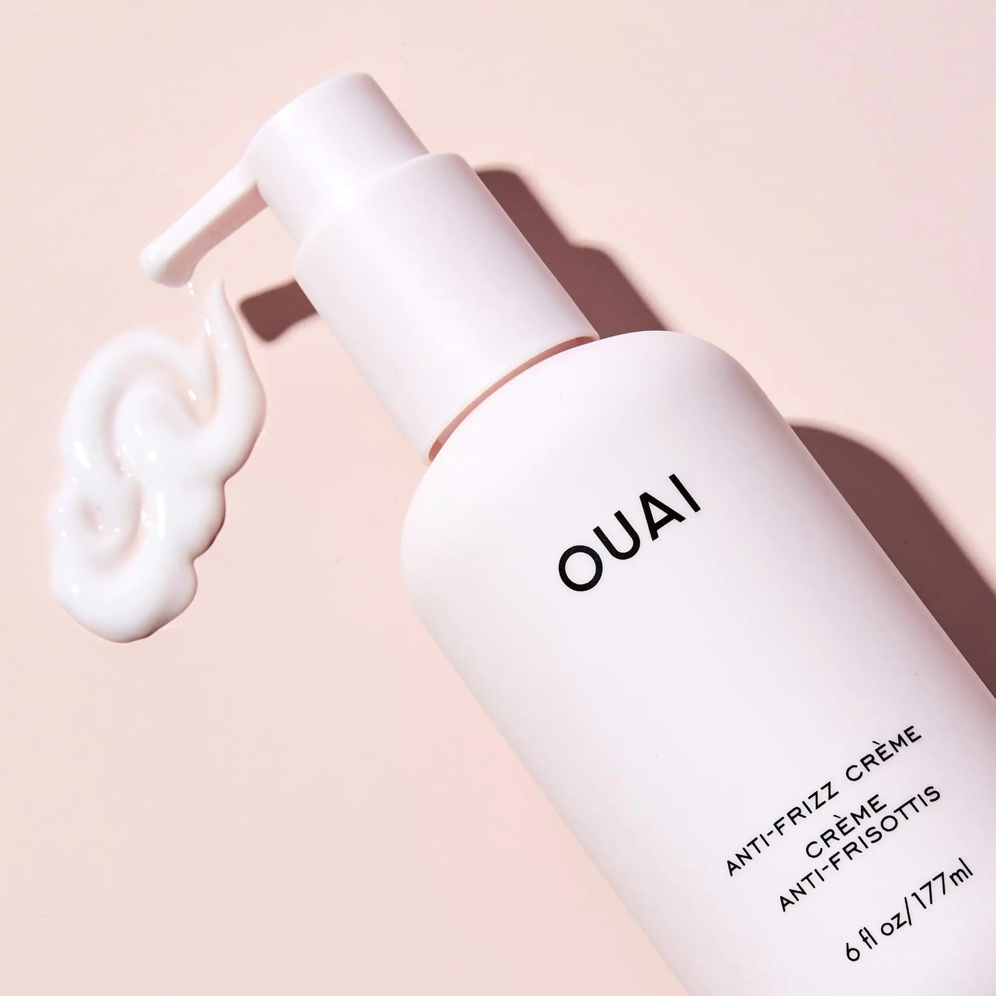 OUAI Anti Frizz Cream - Moisturizing Hair Cream with Frizz Control & Heat Protection - Provides Lasting Hydration with Jackfruit & Beetroot Extract - Paraben, Phthalate & Sulfate Free (6 oz) 6 Ounce (Pack of 1)