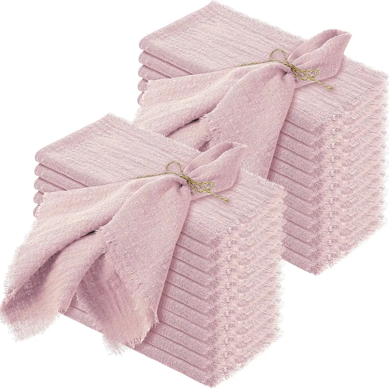 Pink Gauze Cotton Napkin - Vivareflex Online