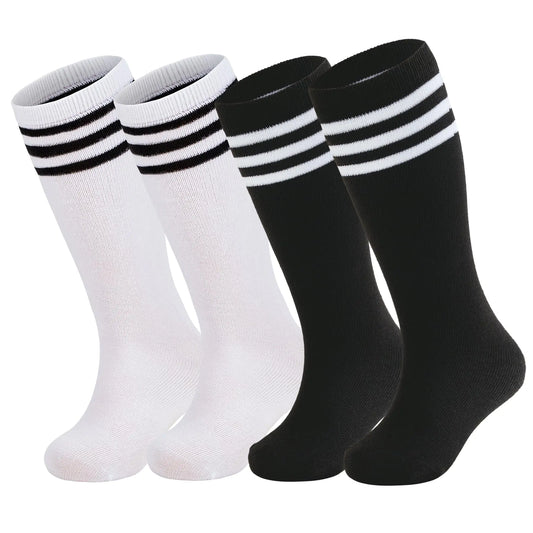 Lot de 4 paires de chaussettes de football pour enfants Zando