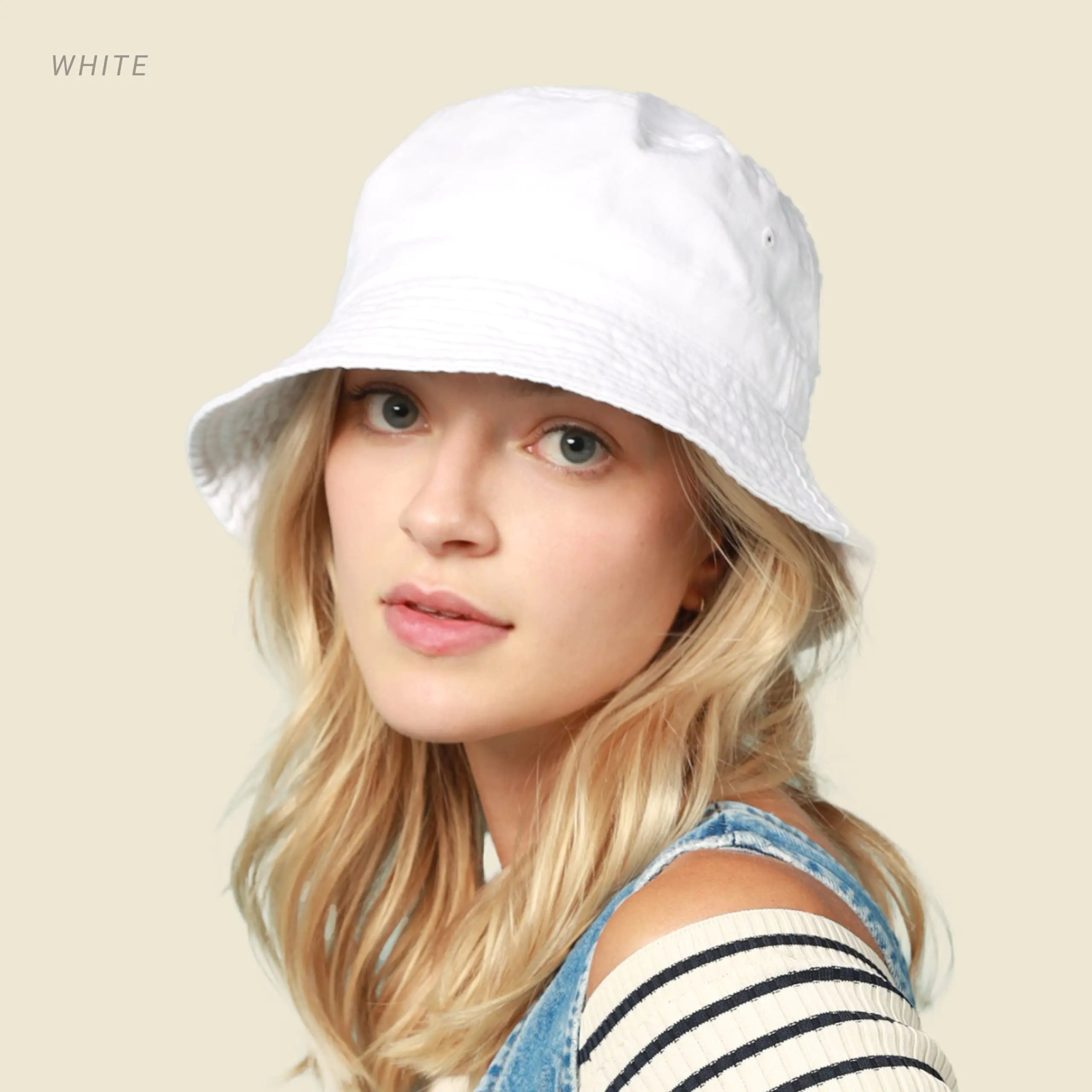 Chapeau Bob Été Chaud - Chapeau de Soleil en Coton Tendance pour la Plage, le Golf, la Pêche - Boonie de Vacances en Plein Air Amusant pour Hommes et Femmes Taille Unique Gris Rhino