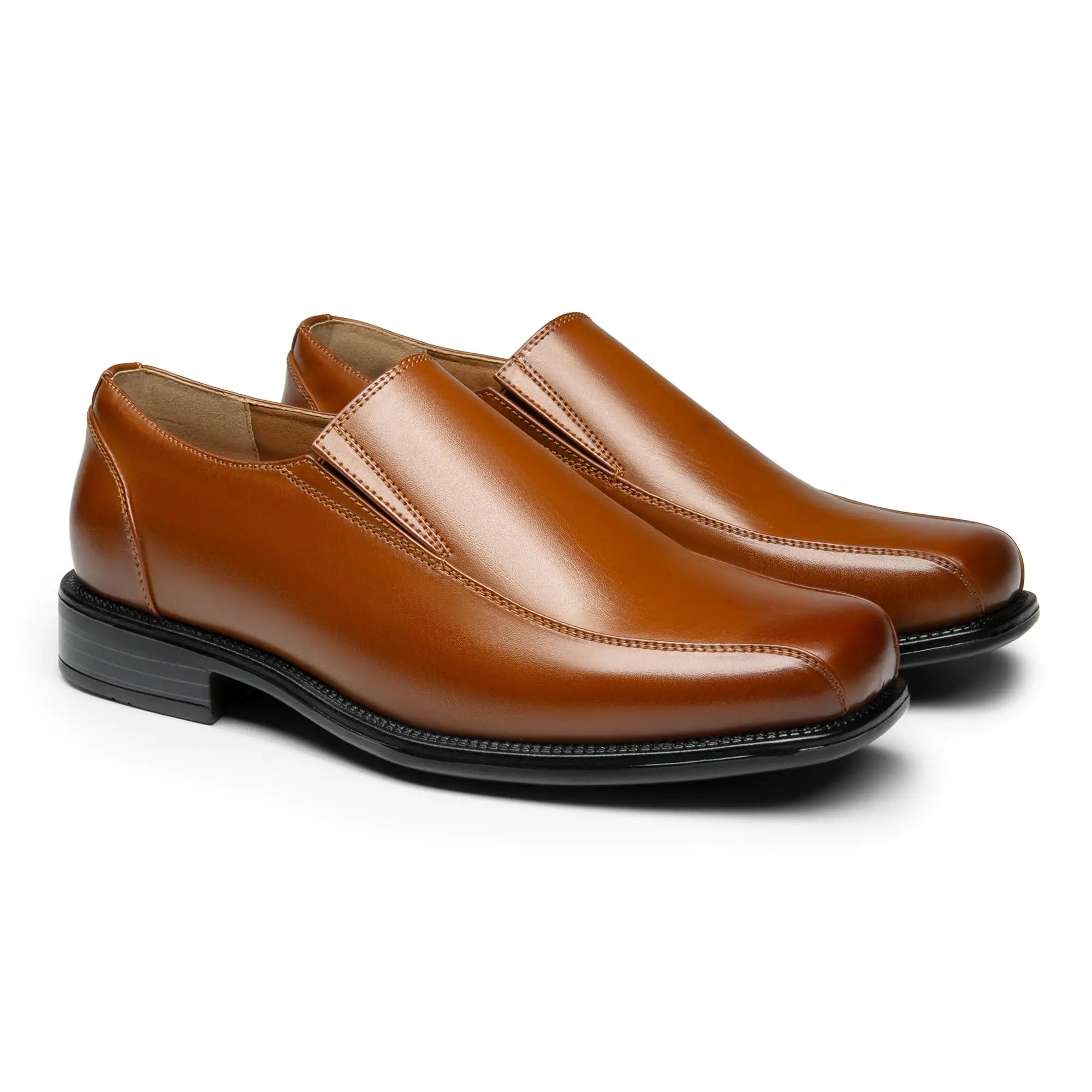 Mocassins habillés à enfiler pour hommes Bruno Marc Chaussures habillées 8,5 larges 1-marron