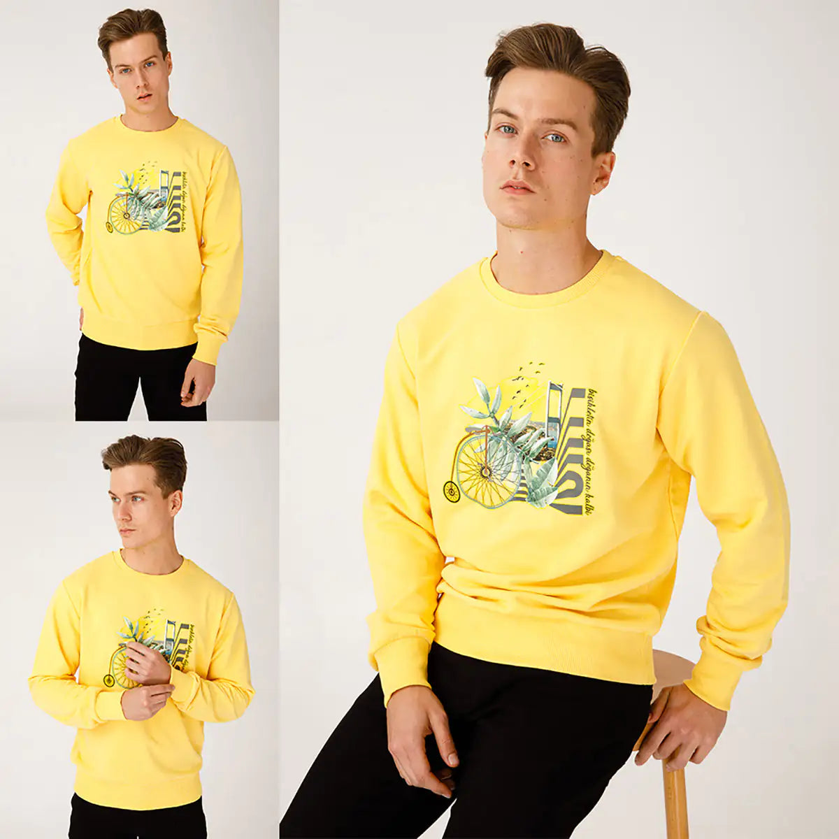 BiggDesign Nature Bicycle in Bosphorus Men Sweatshirt Vivareflex Online