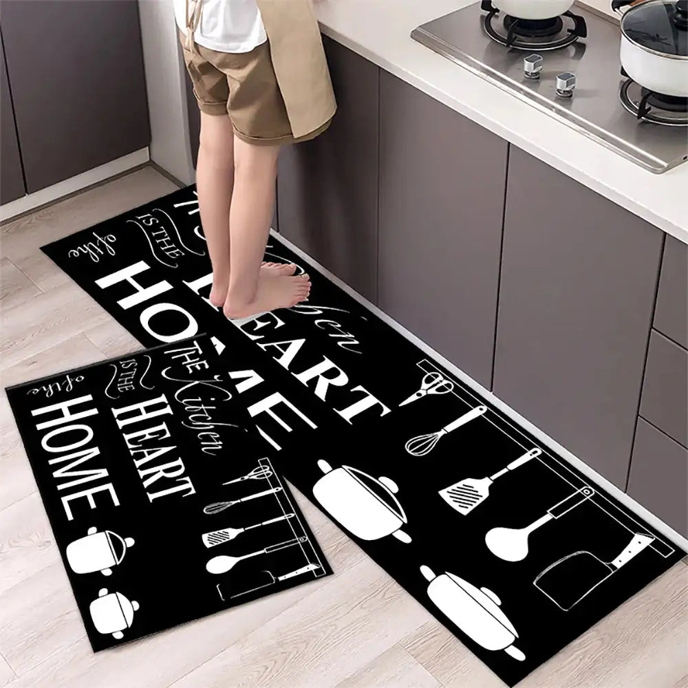 Tapis de cuisine antidérapant moderne