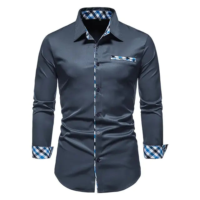 Patchwork Formal Shirts for Men Vivareflex Online