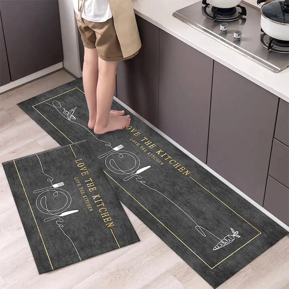 Tapis de cuisine antidérapant moderne