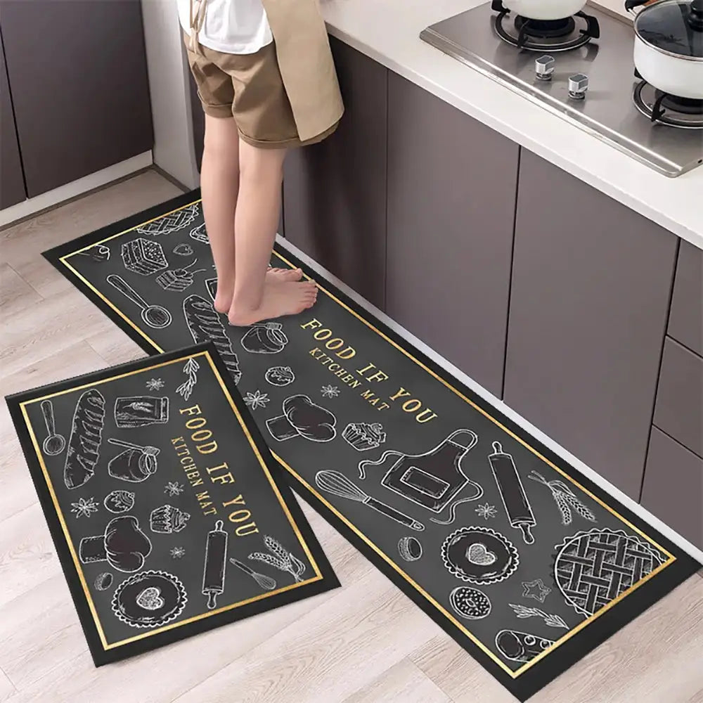 Tapis de cuisine antidérapant moderne