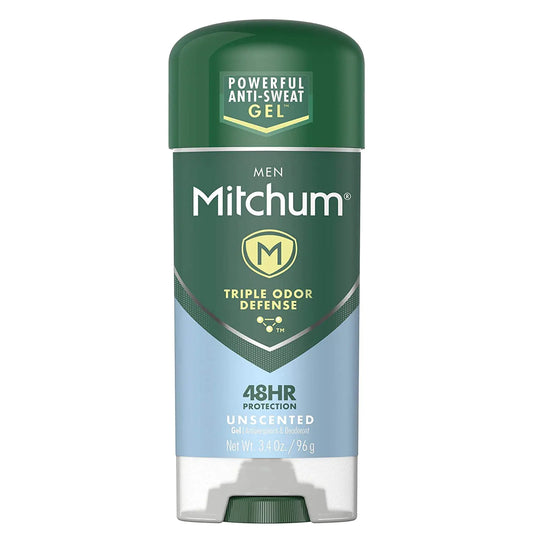 Mitchum Anti-Perspirant & Deodorant, Clear Gel, Unscented, 3.4 oz (96 g) 3.4 Ounce (Pack of 1) - Vivareflex Online