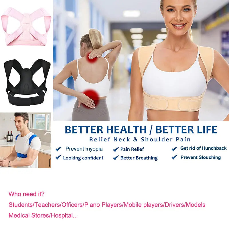 Back Posture Corrector- Spandex 10%_Vivareflex_Online