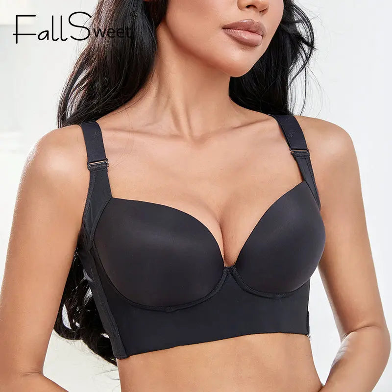 Deep Cup Push Up Bra with Padded Cups_Vivareflex_Online