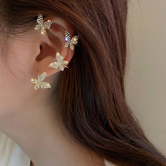 Gold Plated Metal Butterfly Ear_Vivareflex_Online