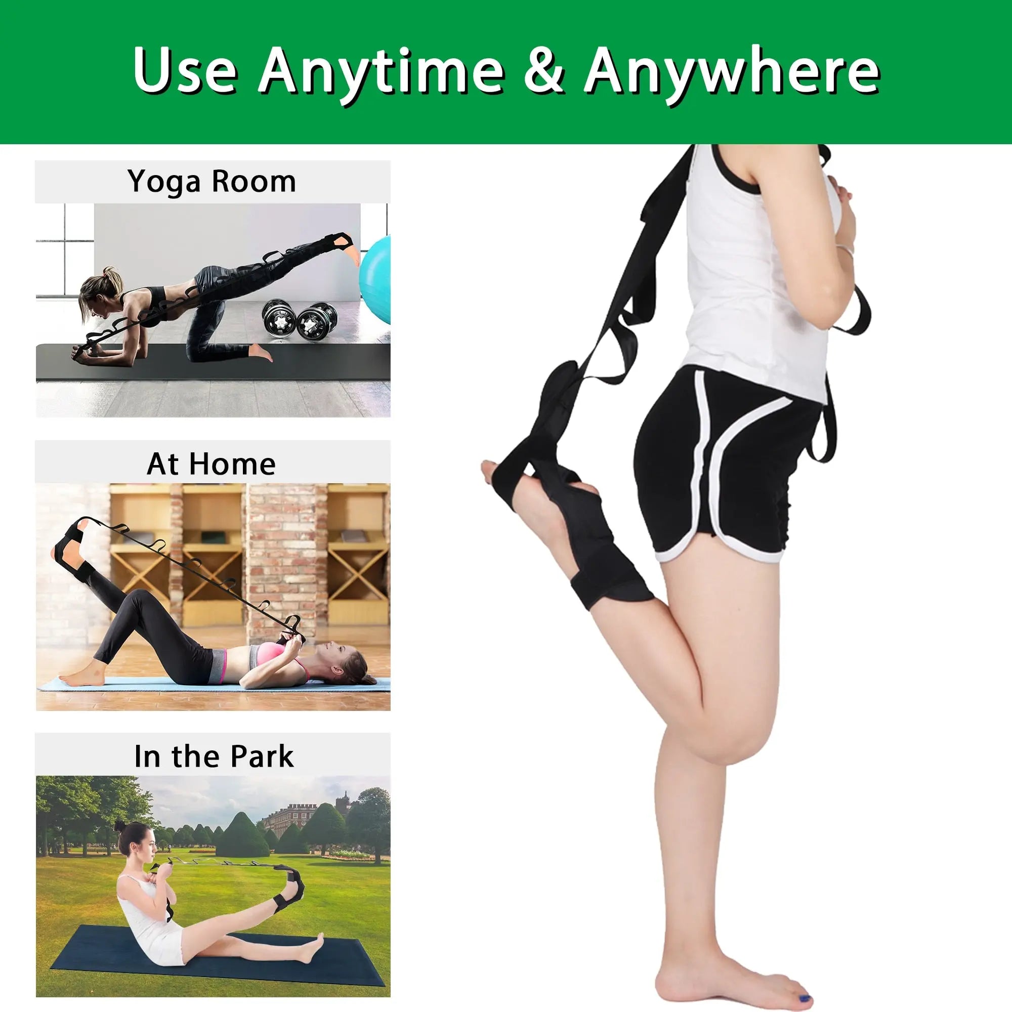 Lightweight and Compact Yoga Stretch Strap_Vivareflex_Online