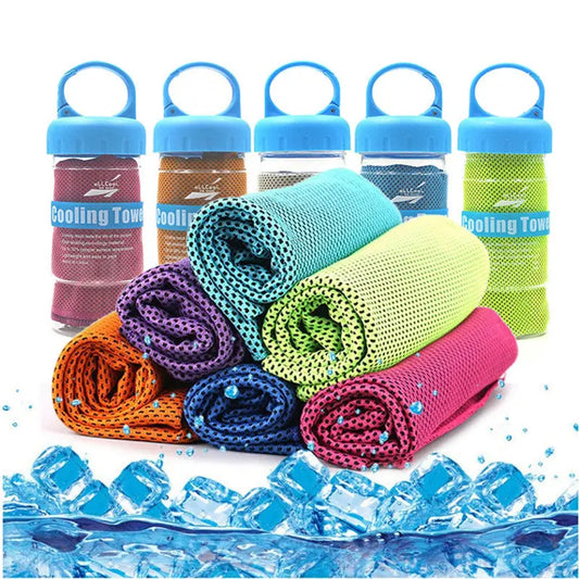 Microfiber Rapid Cooling Sport Face Towel - High Density Cold Sense Yarn_Vivareflex_Online