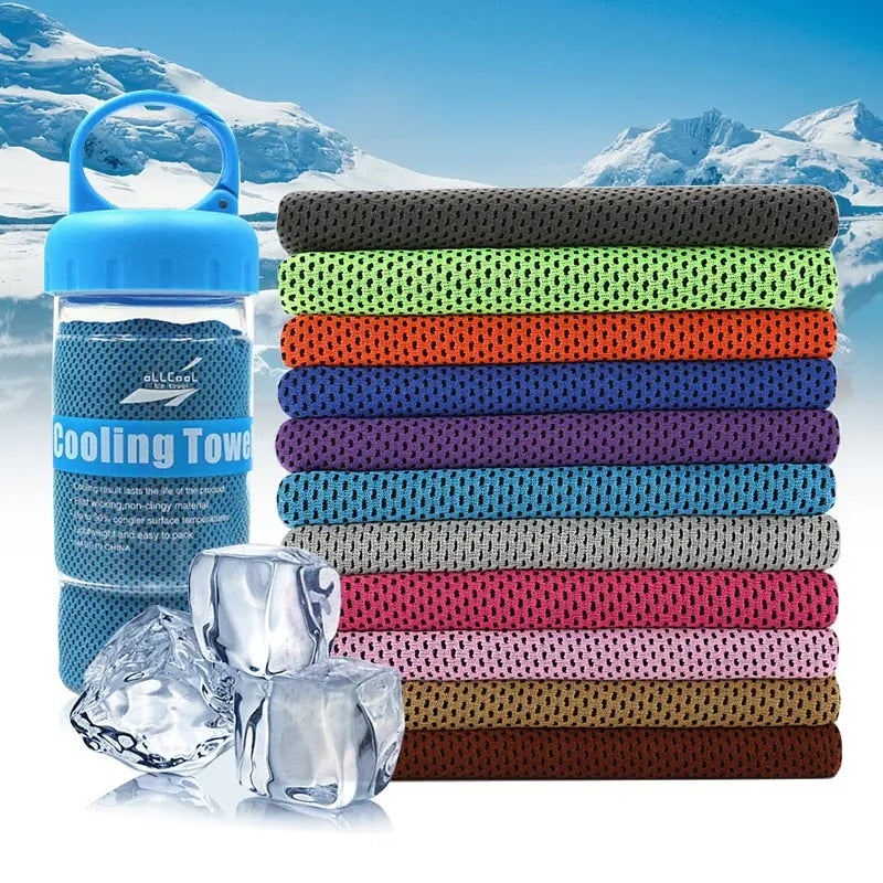 Microfiber Rapid Cooling Sport Face Towel - Cold Sense Yarn_Vivareflex_Online