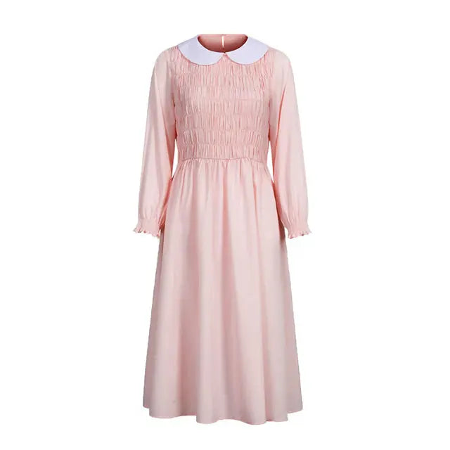 Movie Stranger Things Eleven Cosplay Costumes - Pink_Vivareflex_Online