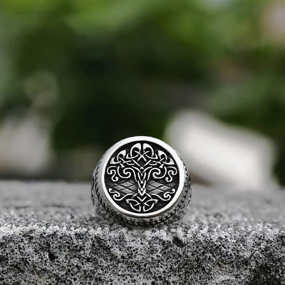 Steel Vintage Nordic Ring_Vivareflex_Online