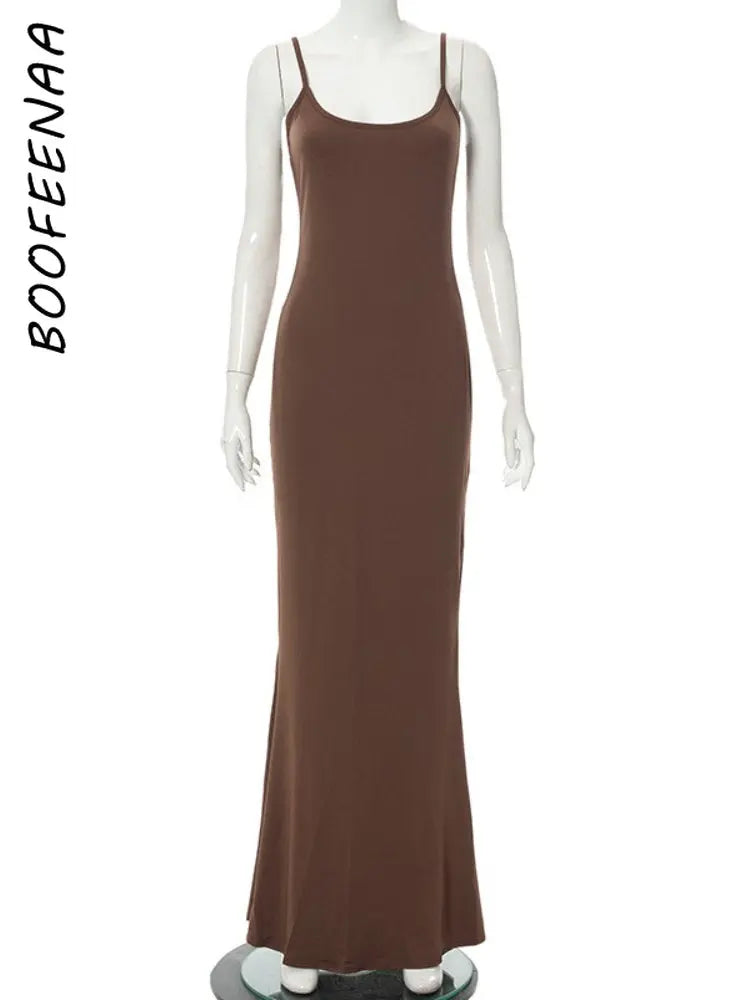 Strap Long Maxi Dress_Vivareflex_Online