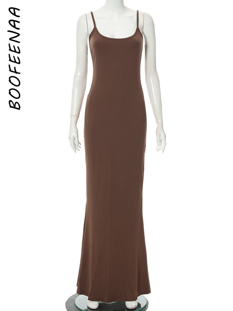 Robe longue maxi dos nu