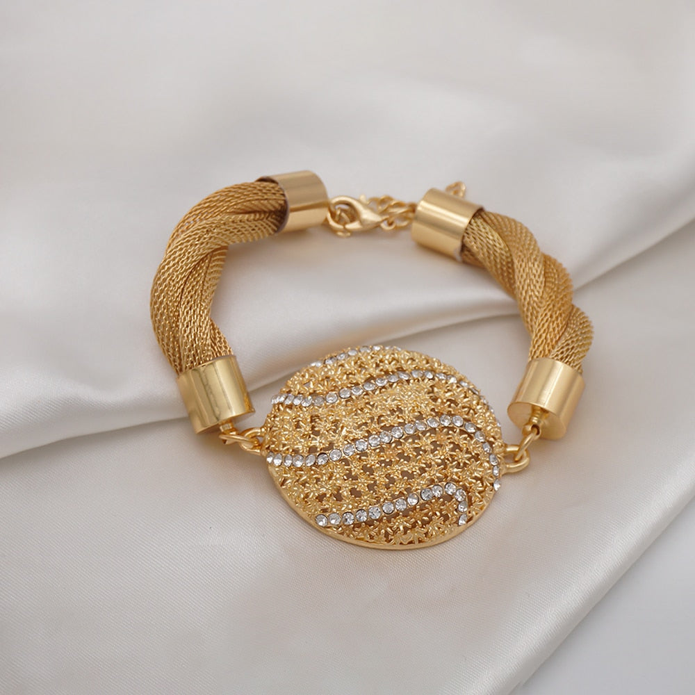 Conjunto de joyas de oro fino