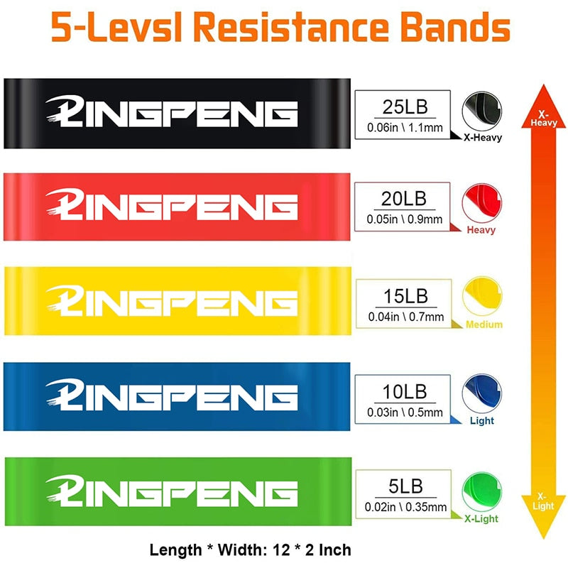 Banda elástica de resistencia para fitness